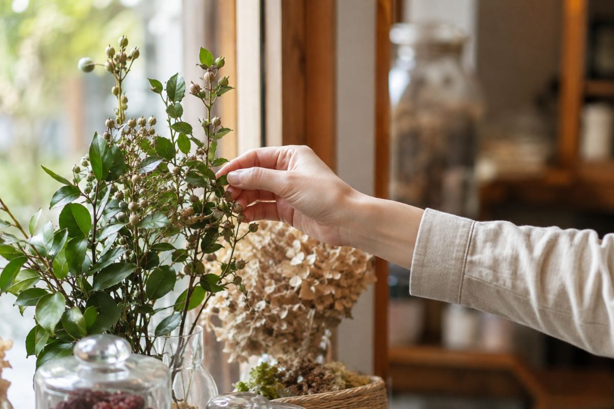 窓辺の植物